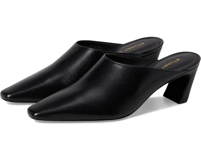 Туфли Stassi Mule 50 Stuart Weitzman с острым носком и скульптурным каблуком