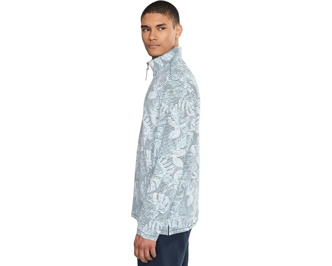 Толстовка Tommy Bahama Costa Wave Azores Half Zip с текстурированной тканью и цветочным принтом