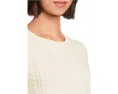 Свитер Elaine Puff Sleeve от Michael Stars с пышными рукавами и косой вязкой