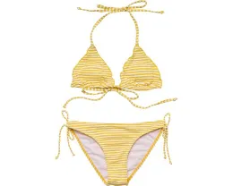 Бикини Snapper Rock Sunshine Stripe для подростков треугольное желтое