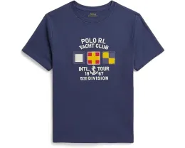 Детская футболка Polo Ralph Lauren из хлопкового джерси с принтом для детей старшего возраста