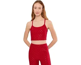 Кроп-топ Beyond Yoga Softshine Slim с ракребеком и блестящим принтом
