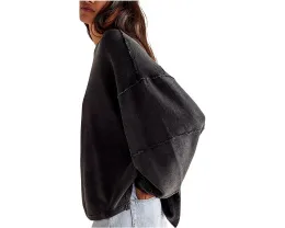 Футболка Free People Total Eclipse с ребристым трикотажем и оверсайз