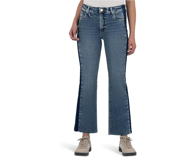 KUT from the Kloth Джинсы Kelsey с высокой посадкой и необработанным краем