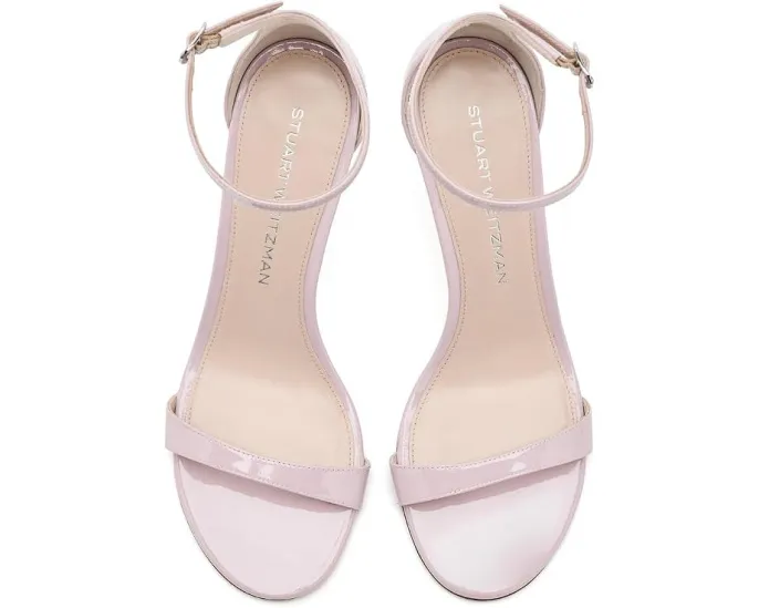 Босоножки Nudist II Sandal 75 на шпильке с глянцевым верхом Stuart Weitzman