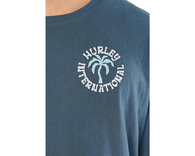 Hurley Palm Футболка с коротким рукавом и принтом на груди