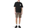 Футболка Orlando Short Sleeve Crew от AllSaints из хлопка с прямым подолом
