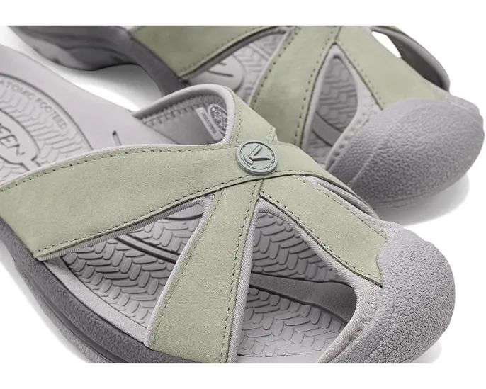 Сандалии KEEN Bali Leather Slide с защитой для пальцев и быстросохнущими ремнями