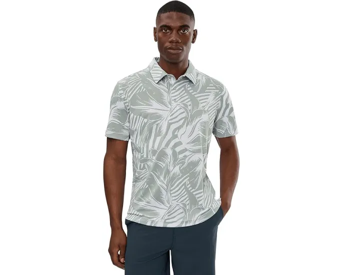 Поло Chubbies The Silver Leaf с цветочным принтом и защитой UPF 50+