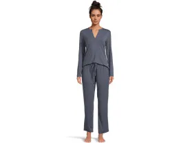 Пижамный комплект Natori Feathers Essentials с длинными рукавами