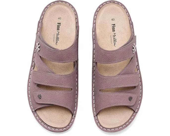 Сандалии Finn Comfort Grenada Rose Streetnubuk на трёх липучках