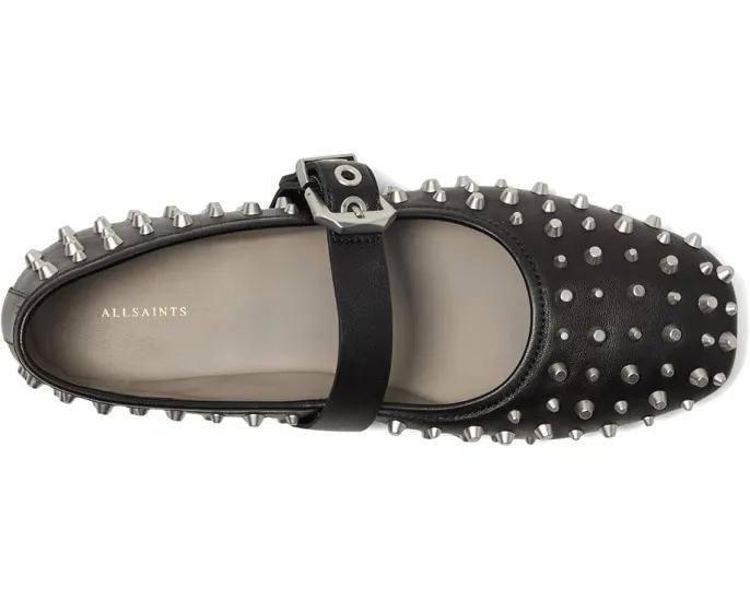Балетки AllSaints Holly с шипами и застежкой на пряжку