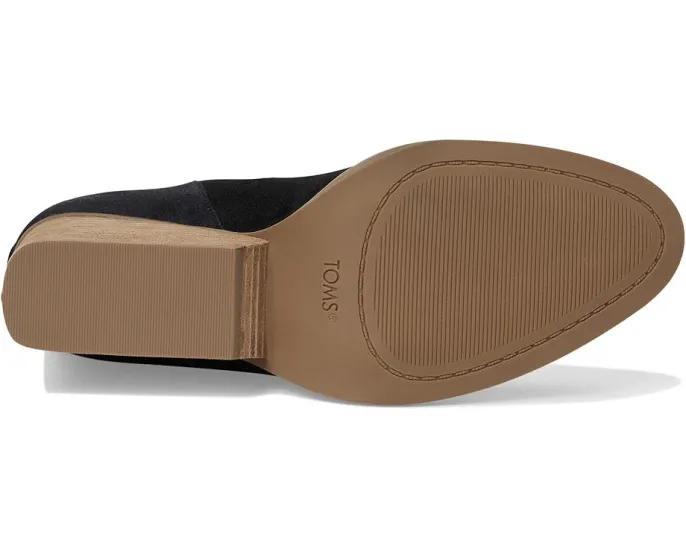 Ботинки TOMS Eliza на удобном каблуке с вырезами и стелькой из ПУ