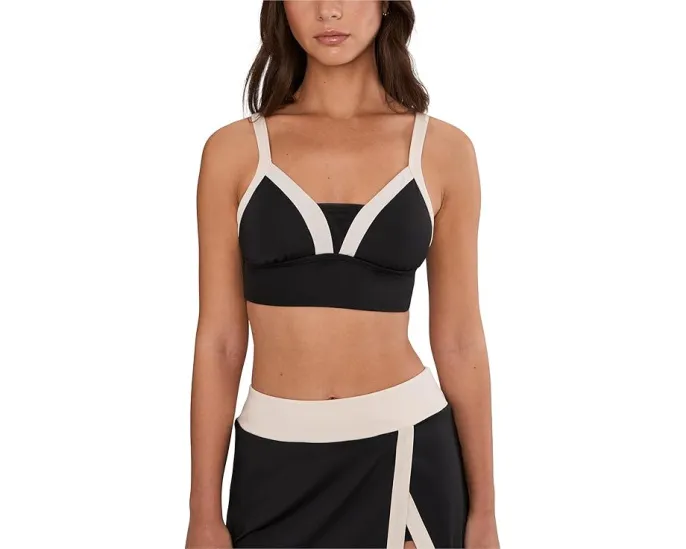 Мидкини Nike Bold Color Block со средней поддержкой и сетчатыми вставками