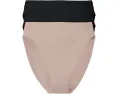 Комплект из 3 трусиков Natori Bliss Bare Cotton High Cut Brief из хлопка пима