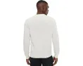 Свитер Lacoste из хлопка с круглой горловиной и контрастной линией на манжете