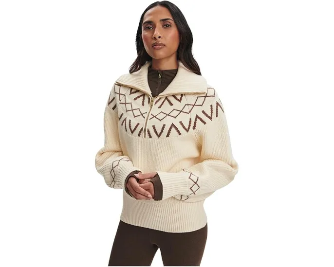 Varley свитер Sigrid Fairisle 1/2 Zip Knit