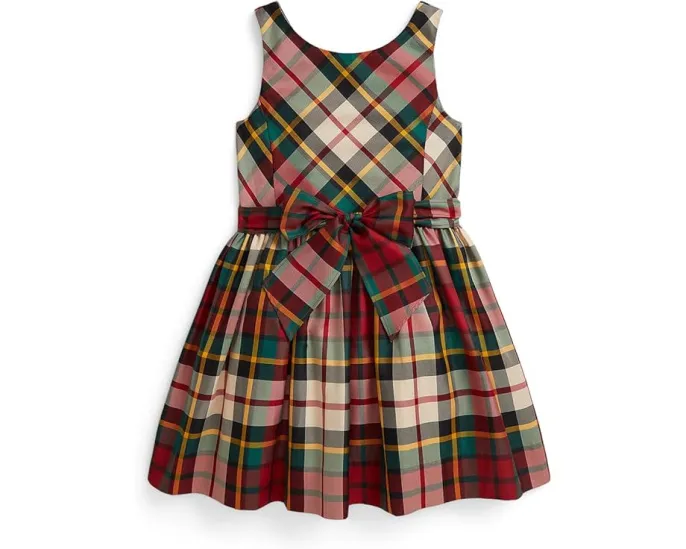 Платье для девочки Polo Ralph Lauren Kids из тафты в клетку