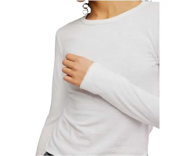 Футболка Free People Nova Tee с длинным рукавом из смеси органического хлопка и переработанных материалов