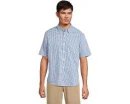 Рубашка L.L.Bean Comfort Stretch Performance в клетку с коротким рукавом и эластичной тканью