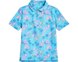 Polo The Flock Party Chubbies Kids с цветочным принтом и птицами
