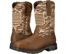 Рабочие ботинки Ariat Workhog Patriot с защитным стальным носком и квадратным мысом