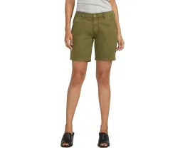 Укороченные брюки Jag Jeans Tailored Shorts из хлопка и льна с высокой посадкой