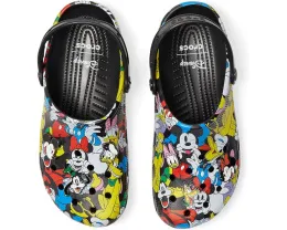 Кроксы Crocs с дизайном Микки Мауса и плюшевой головой персонажа