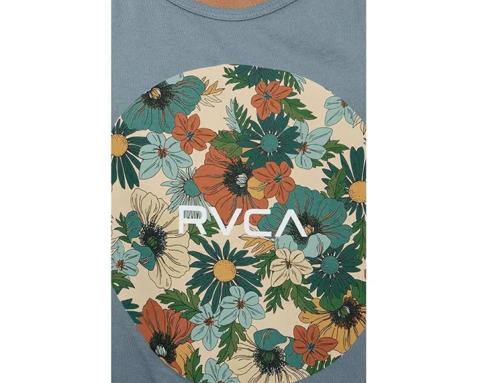 Майка RVCA Motors Tank с принтом и вырезом лодочкой