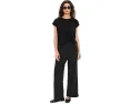 Широкие брюки Eileen Fisher с резинкой из ребристого трикотажа