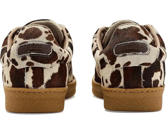 Кроссовки AllSaints Leon из глянцевой кожи с круглым носком