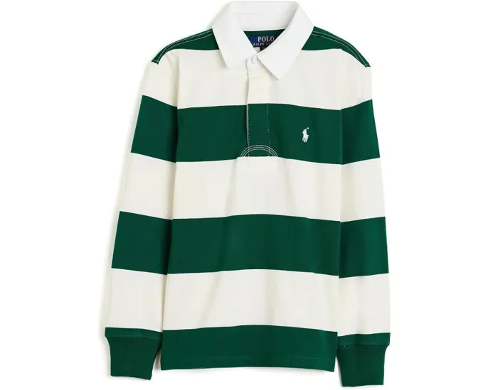 Polo Ralph Lauren детская регбийная рубашка The Iconic Rugby с полосками