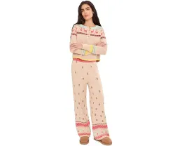 Пижамный комплект Dream Whispers Set с принтом и эластичным поясом