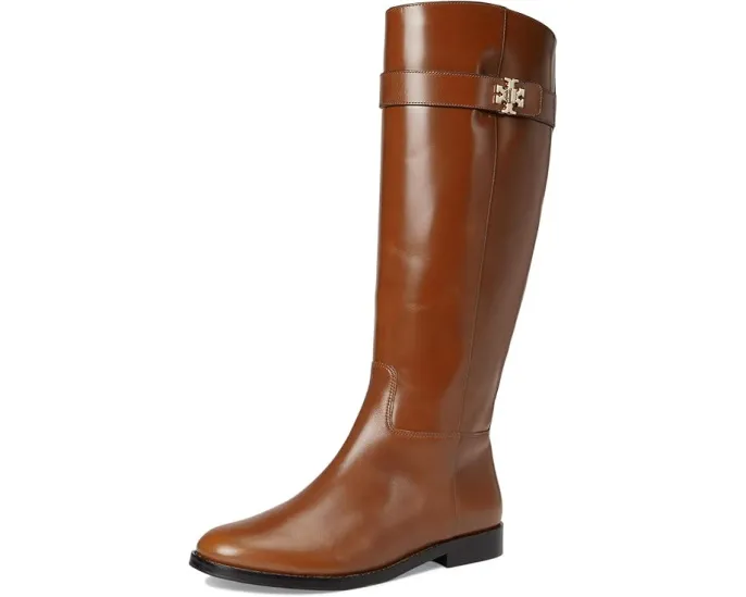 Сапоги для верховой езды Turnlock от Tory Burch с металлической фурнитурой