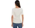 Футболка Petite Striped Stretch Cotton Boatneck Tee от Lauren Ralph Lauren