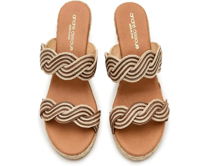 Сандалии Andre Assous Nolita Twist на эспадрилье с двойным ремешком