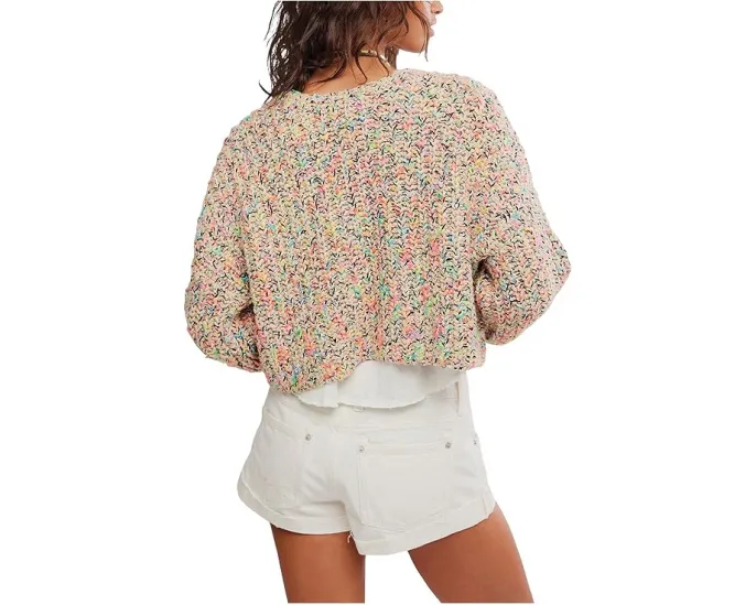 Кардиган Free People Flea Market с контрастной вязкой