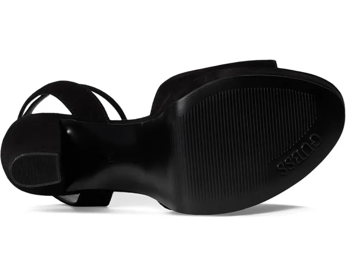 Туфли GUESS Hitten на устойчивом каблуке из замши с ремешком