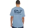 Футболка Vineyard Vines Sport Fisher Palm Whale с коротким рукавом и графикой