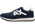 Кроссовки Armani Exchange Drop Sneakers из микрозама и сетки на легкой подошве