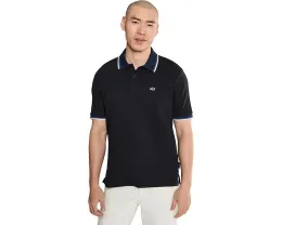 Поло Armani Exchange из хлопка пике с логотипом и контрастными манжетами