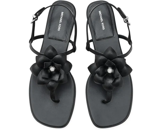 Сандалии Jacie Thong MICHAEL Michael Kors с кожаным цветком