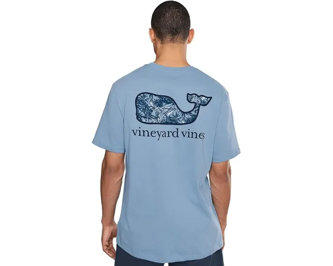 Футболка Vineyard Vines Sport Fisher Palm Whale с коротким рукавом и графикой