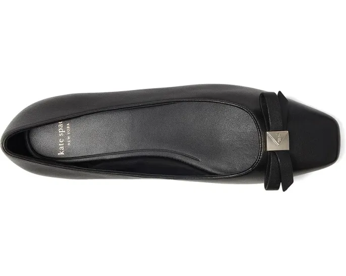 Балетки Kate Spade New York Deco Bow из гладкой кожи с бантом