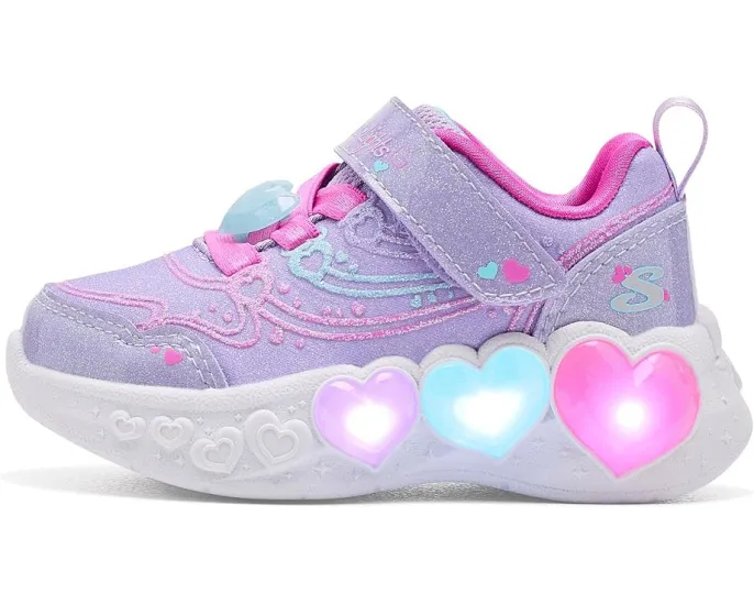 Кроссовки Skechers Enchanted Heart Lights 303266N для малышей с подсветкой и сердцем