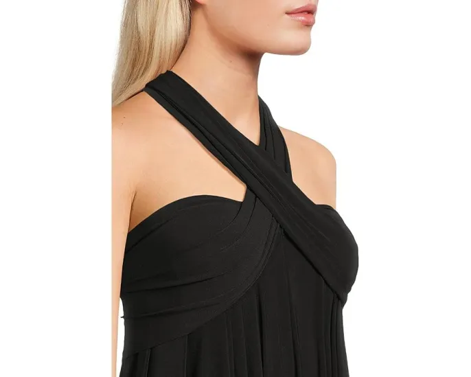 Платье-трансформер Norma Kamali Convertible Gown с запахом и регулируемыми завязками