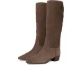 Vince Camuto Ботинки Pavla до колена из кожи с крокодиловым тиснением на устойчивом каблуке