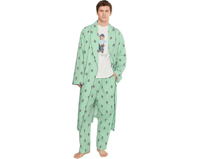 Халат Polo Ralph Lauren Woven Bear с принтом медведей
