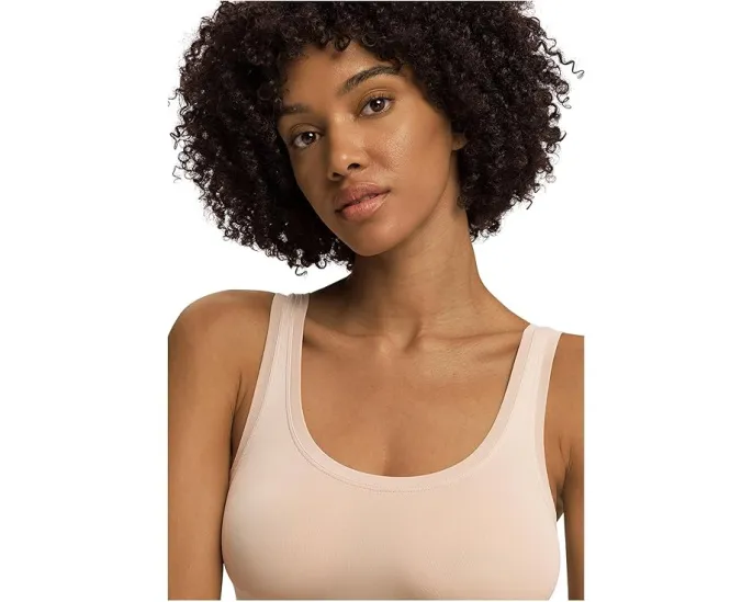 Топ кроп Hanro Touch Feeling из дышащего микрофибры с бесшовными боками