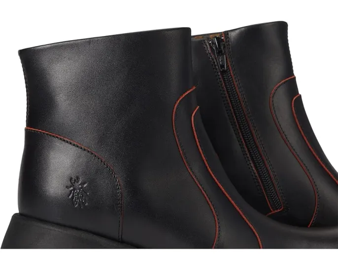 Ботинки Hewi304fly на расклешенном каблуке из мягкой кожи FLY LONDON